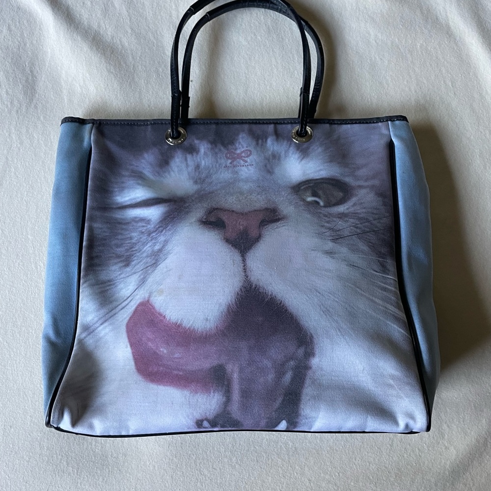 Anya Hindmarch Cat Yawning Photo Bag